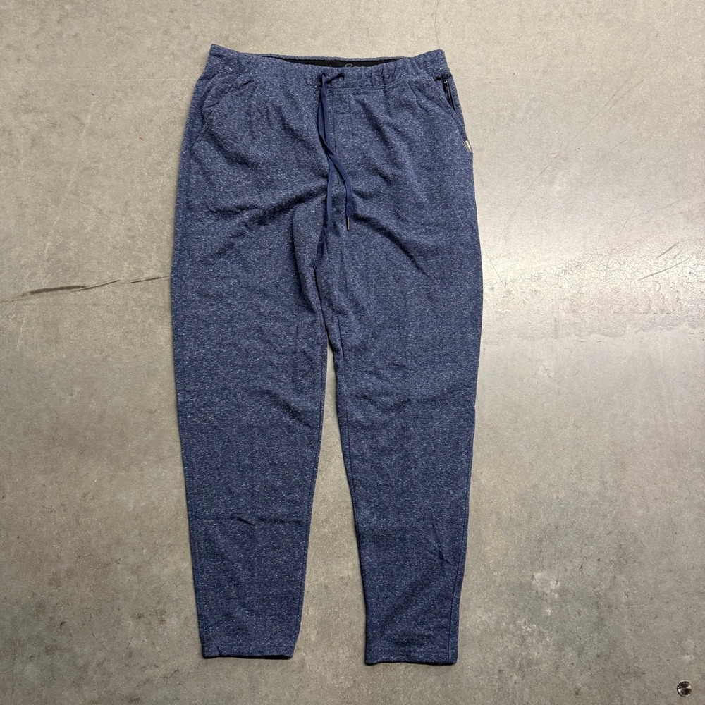 Eddie Bauer Lounge Mens Blue Heathered Knit Jogger Pants Size L